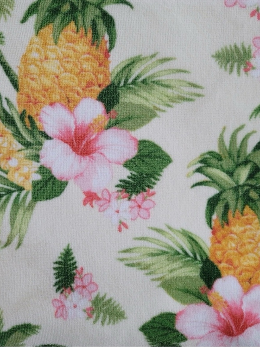 Tommy Bahama Hibiscus Grove Beach Bath Towel Palm Pineapple Floral Tropic
